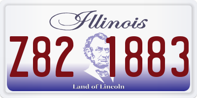 IL license plate Z821883