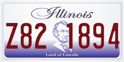 IL license plate Z821894