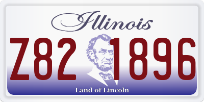 IL license plate Z821896