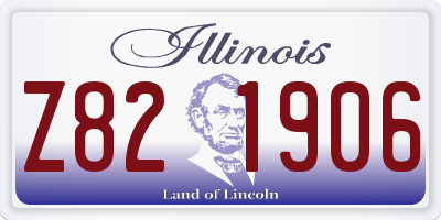 IL license plate Z821906