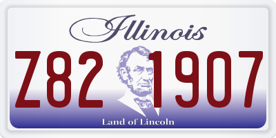 IL license plate Z821907