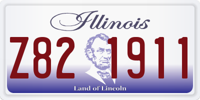 IL license plate Z821911