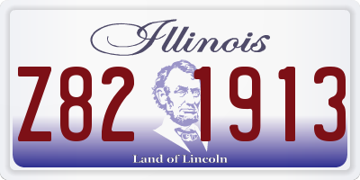 IL license plate Z821913