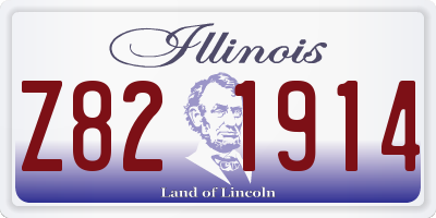 IL license plate Z821914