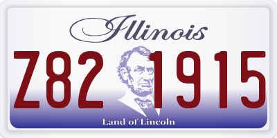 IL license plate Z821915