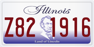 IL license plate Z821916
