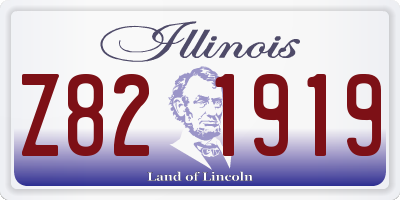 IL license plate Z821919