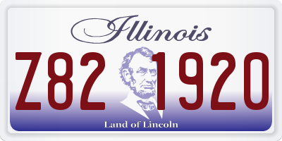 IL license plate Z821920