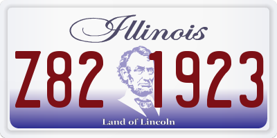 IL license plate Z821923