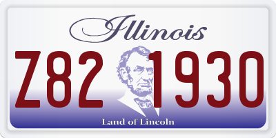 IL license plate Z821930