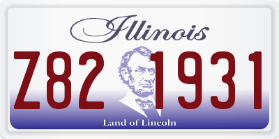 IL license plate Z821931