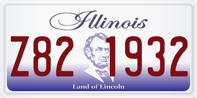 IL license plate Z821932
