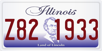 IL license plate Z821933
