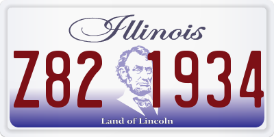 IL license plate Z821934