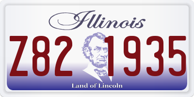 IL license plate Z821935
