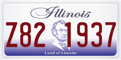 IL license plate Z821937
