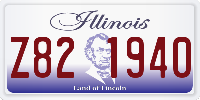IL license plate Z821940