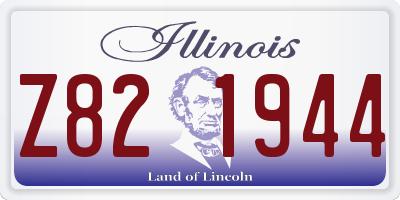 IL license plate Z821944