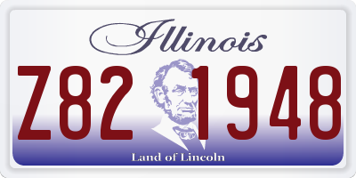 IL license plate Z821948