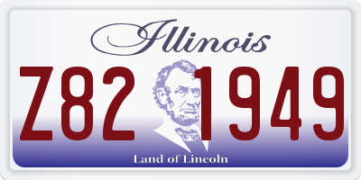 IL license plate Z821949