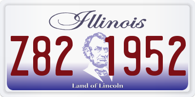 IL license plate Z821952