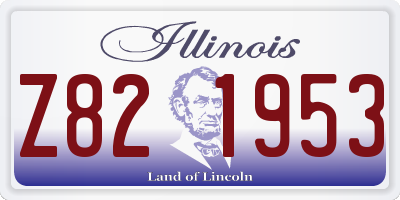 IL license plate Z821953