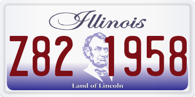 IL license plate Z821958
