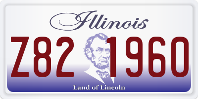 IL license plate Z821960