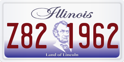 IL license plate Z821962