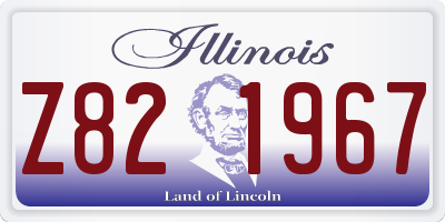IL license plate Z821967