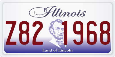 IL license plate Z821968