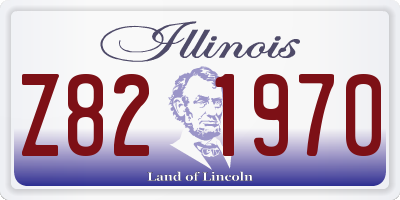 IL license plate Z821970