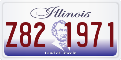 IL license plate Z821971