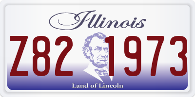 IL license plate Z821973