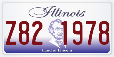 IL license plate Z821978