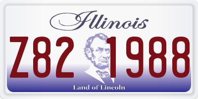 IL license plate Z821988