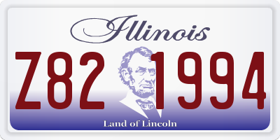 IL license plate Z821994