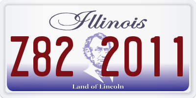 IL license plate Z822011