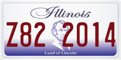 IL license plate Z822014