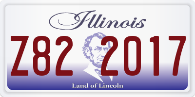 IL license plate Z822017