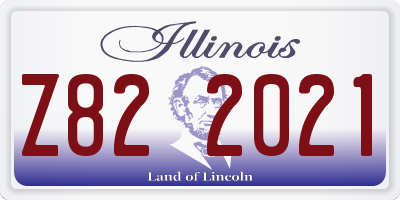 IL license plate Z822021