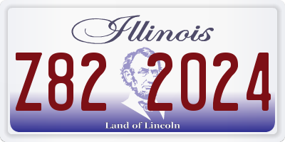 IL license plate Z822024