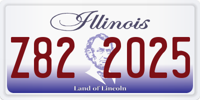 IL license plate Z822025