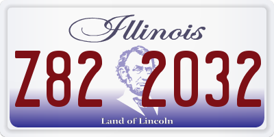 IL license plate Z822032