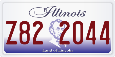 IL license plate Z822044