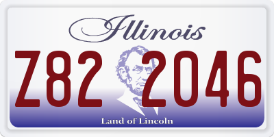 IL license plate Z822046