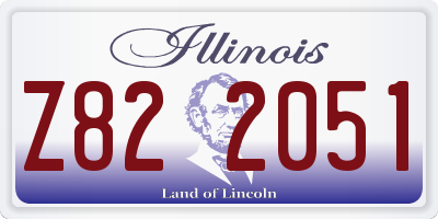 IL license plate Z822051