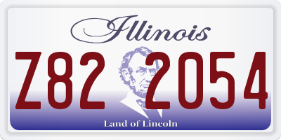 IL license plate Z822054