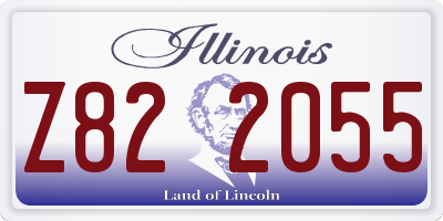IL license plate Z822055