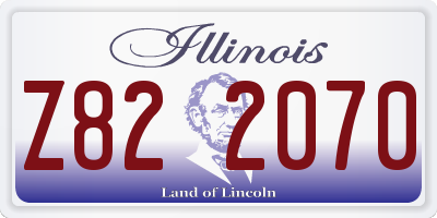IL license plate Z822070